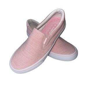 Lugs Clipper Slide On Pink & White sneaker.  Cute, casual, light weight size 7.5